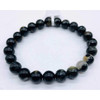 Tourmaline, Black W Quartz Bracelet 6 mm.