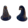 Witch's Hat Tiger Eye (Set Of 2) 1 3/4"