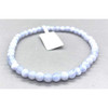 Agate, Blue Lace Bracelet 4 mm.