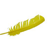 Yellow Feather 12" (Set Of 10)