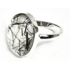 Tourmalated Quartz Ring Size 6