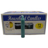 Green 4" Household Candles (Set Of 72)