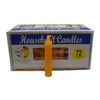 Orange 4" Household Candles (Set Of 72)