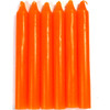 Orange 6" Household Candle (Set Of 6)