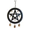 Black Pentagram Chime 9 1/2"