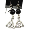 Black Onyx Triquetra Earrings