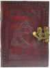 Triquetra Blank Leather Journal w/ Latch