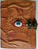 Sacred Eye leather blank book w/ latch