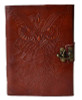 Owl Leather Blank Book w/ Latch 5" x 7"