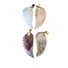 Angel Wing Gemstone Pendants assorted (pack of 4)