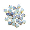 Opalite Gemstone Heart Pendants 3/4" (20mm) (pack of 24)