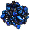 Deep Blue Electroplated Tumbled Gemstones 1/4 lb.