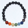 Chakra/ Hematite Bracelet 8mm