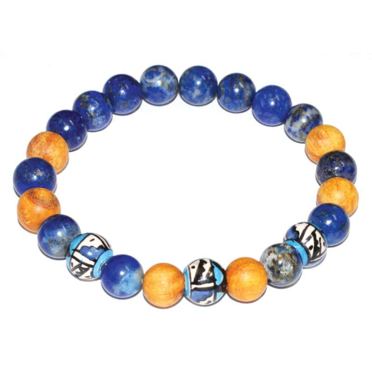 Palo Santo Lapis Bracelet 8mm