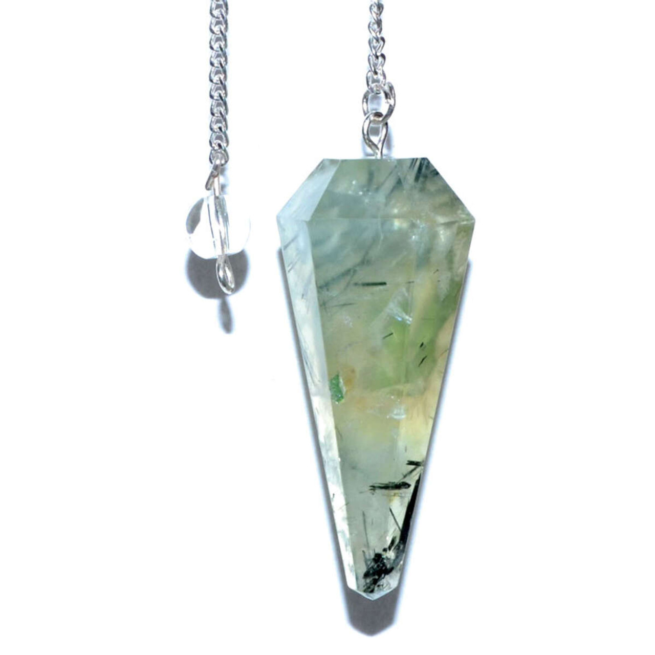 Prehnite Pendulum 6-sided