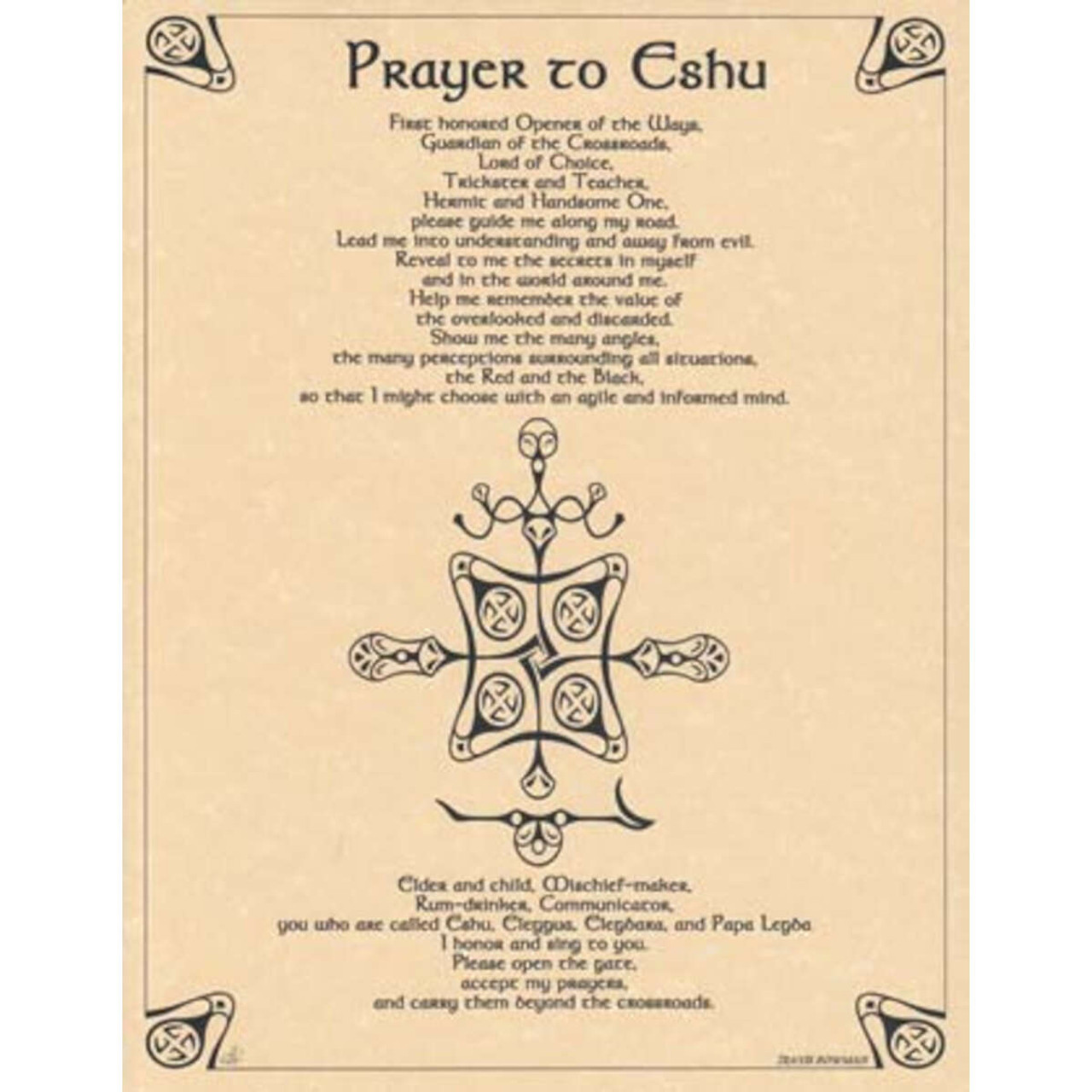 Prayer to Eshu Poster