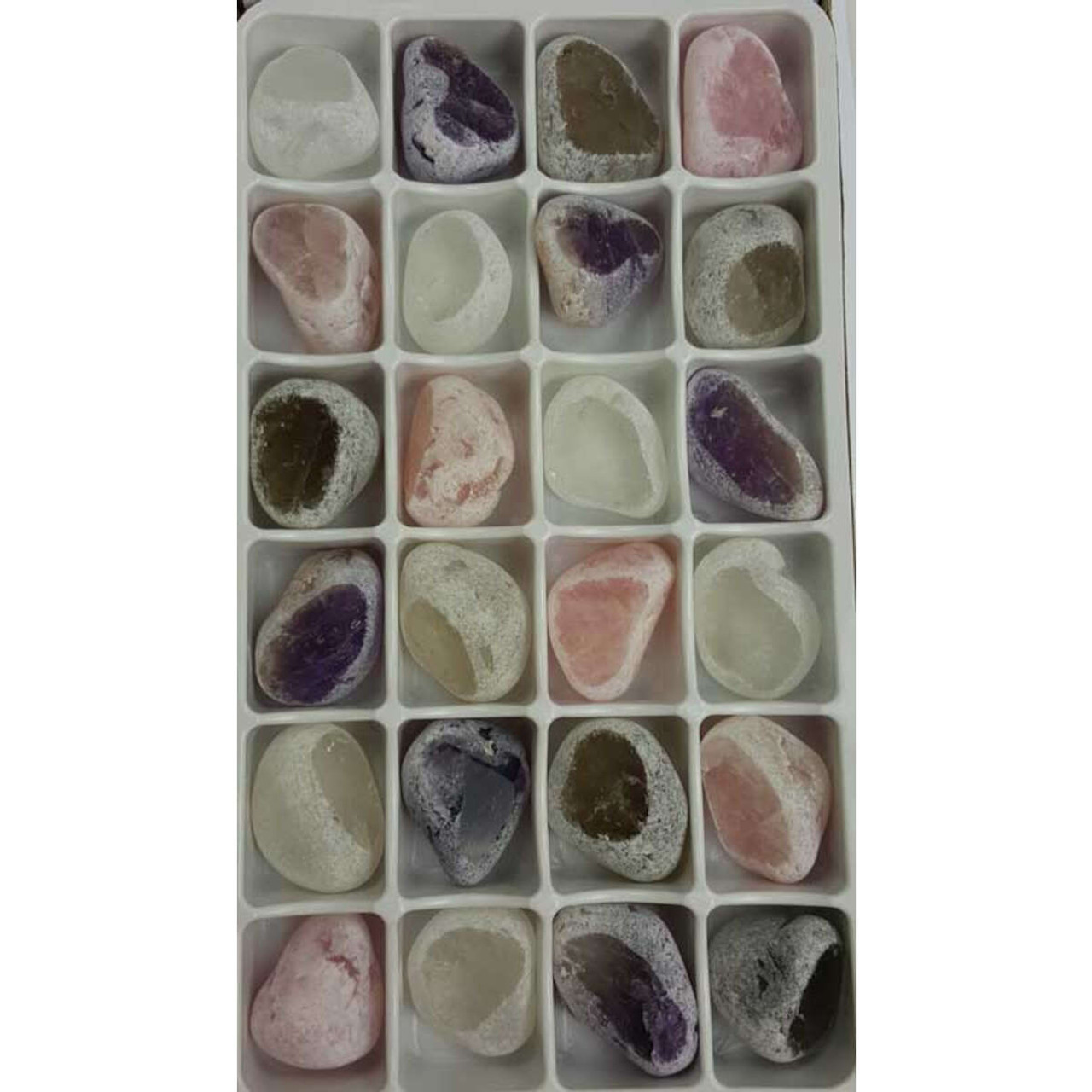 Mixed Windowed Gemstones (24/flat)