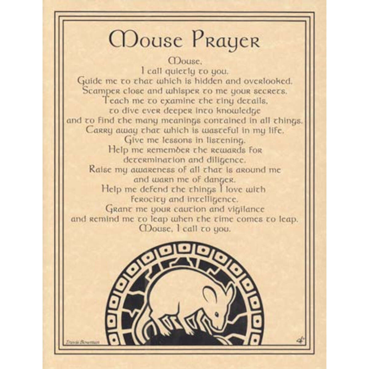 Mouse Prayer Poster