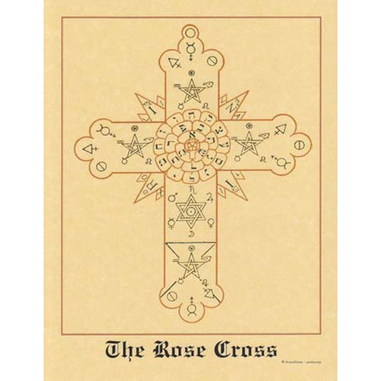 Rose Cross Poster