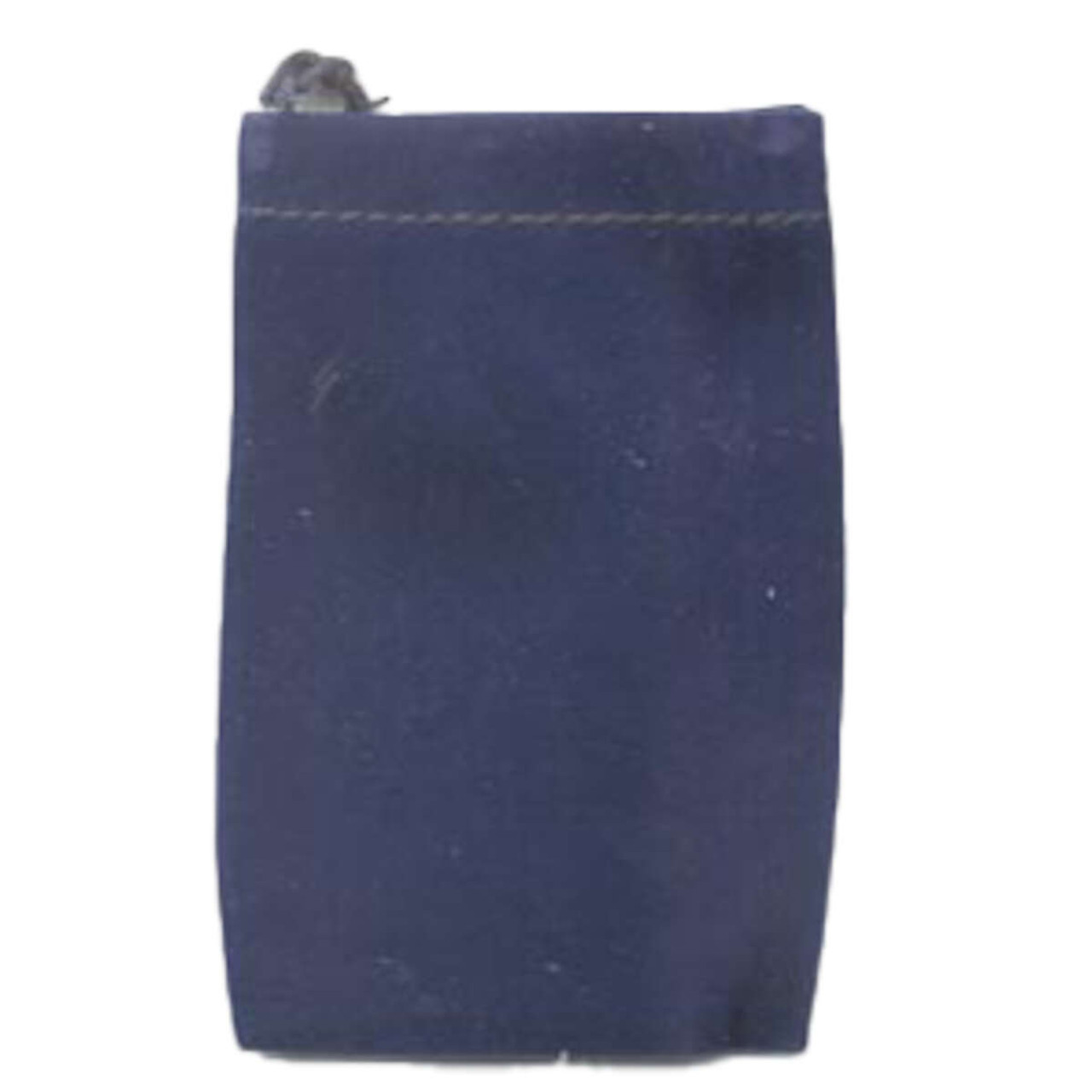 Blue Velveteen Bag 2" x 2 1/2"