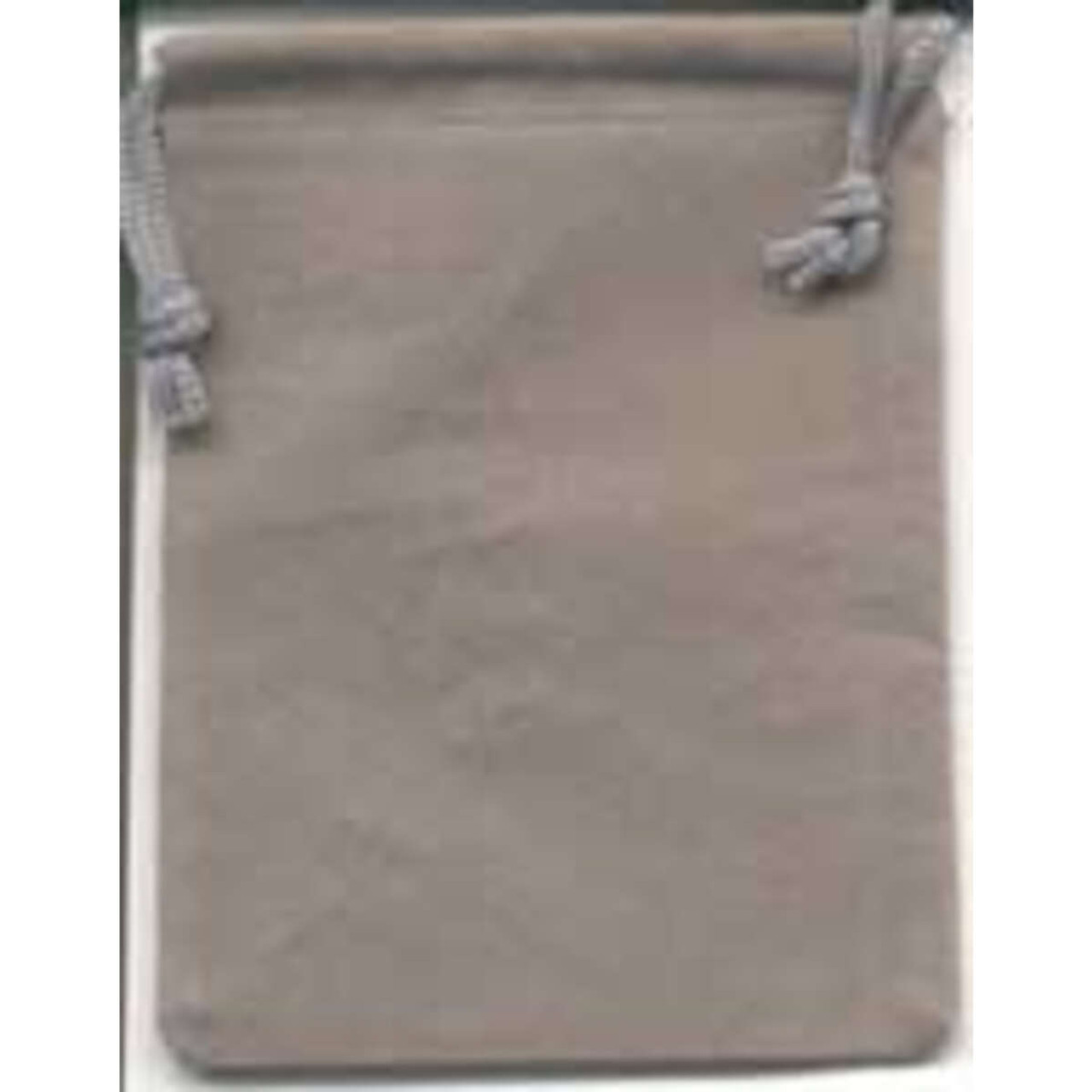 Gray Velveteen Bag 2" x 2 1/2"