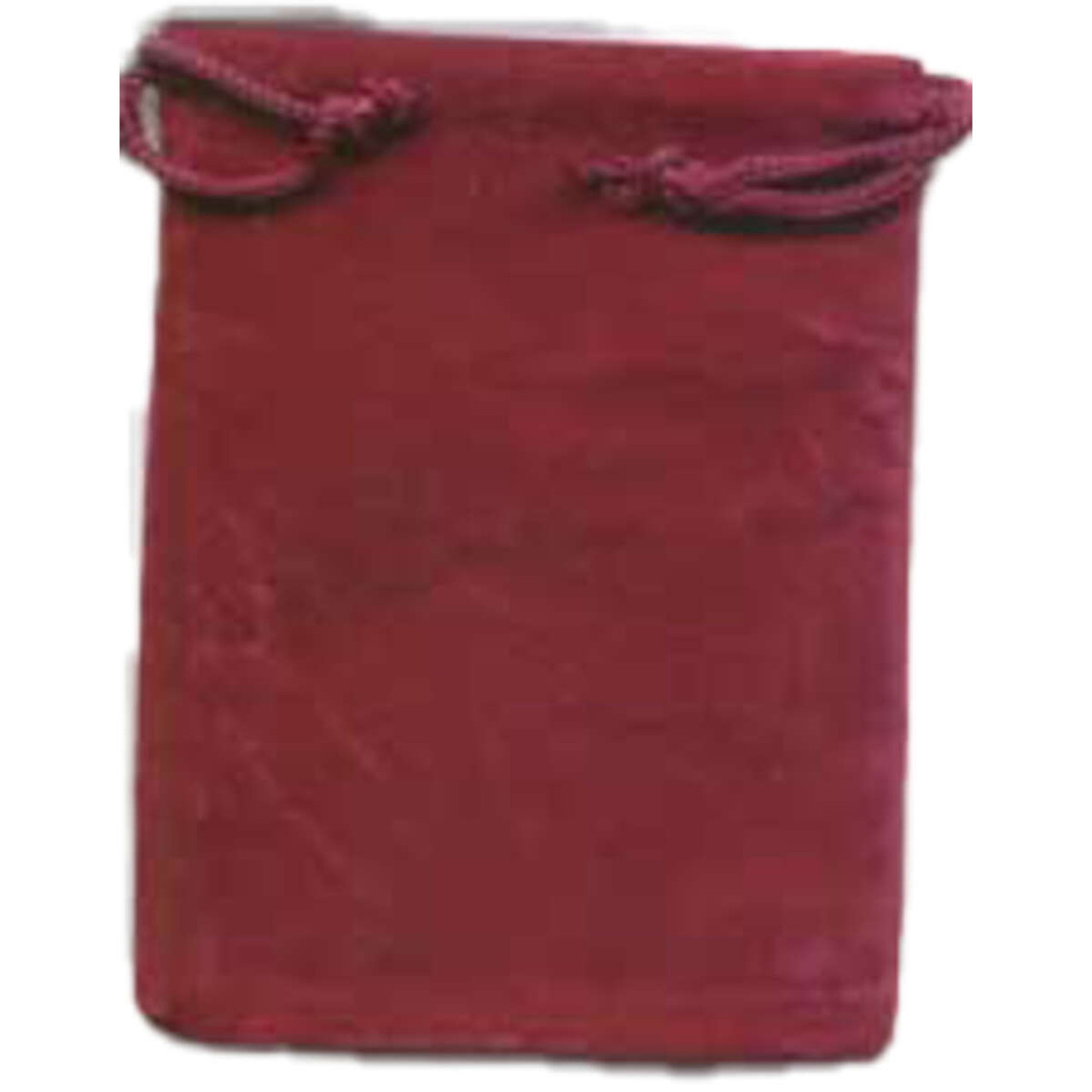 Burgundy Velveteen Bag 3" x 4"