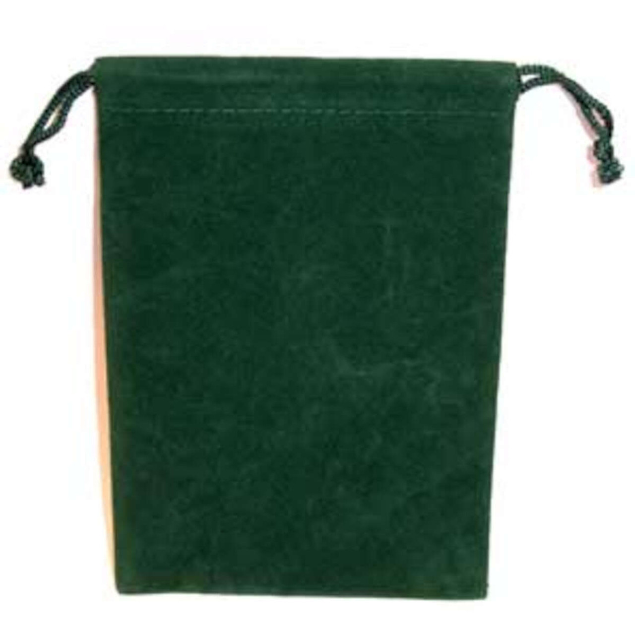 Green Velveteen Bag 4" x 5 1/2"