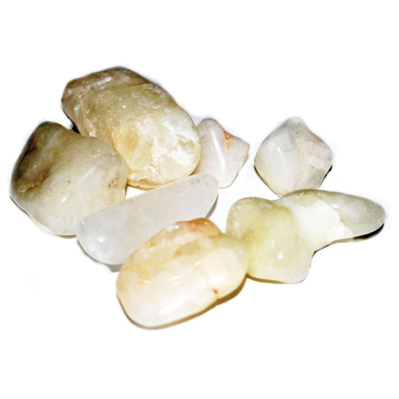 Quartz, Sulfur Tumbled Stones 1 lb.