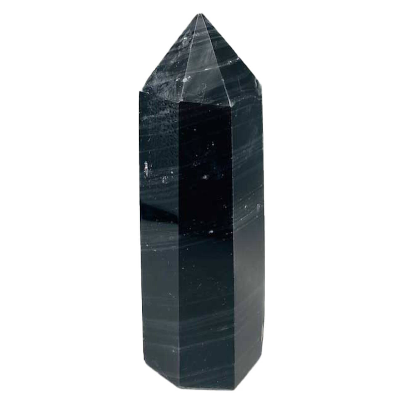 Obsidian, Black W Silver Stripes Obelisk 2.1-2.5#