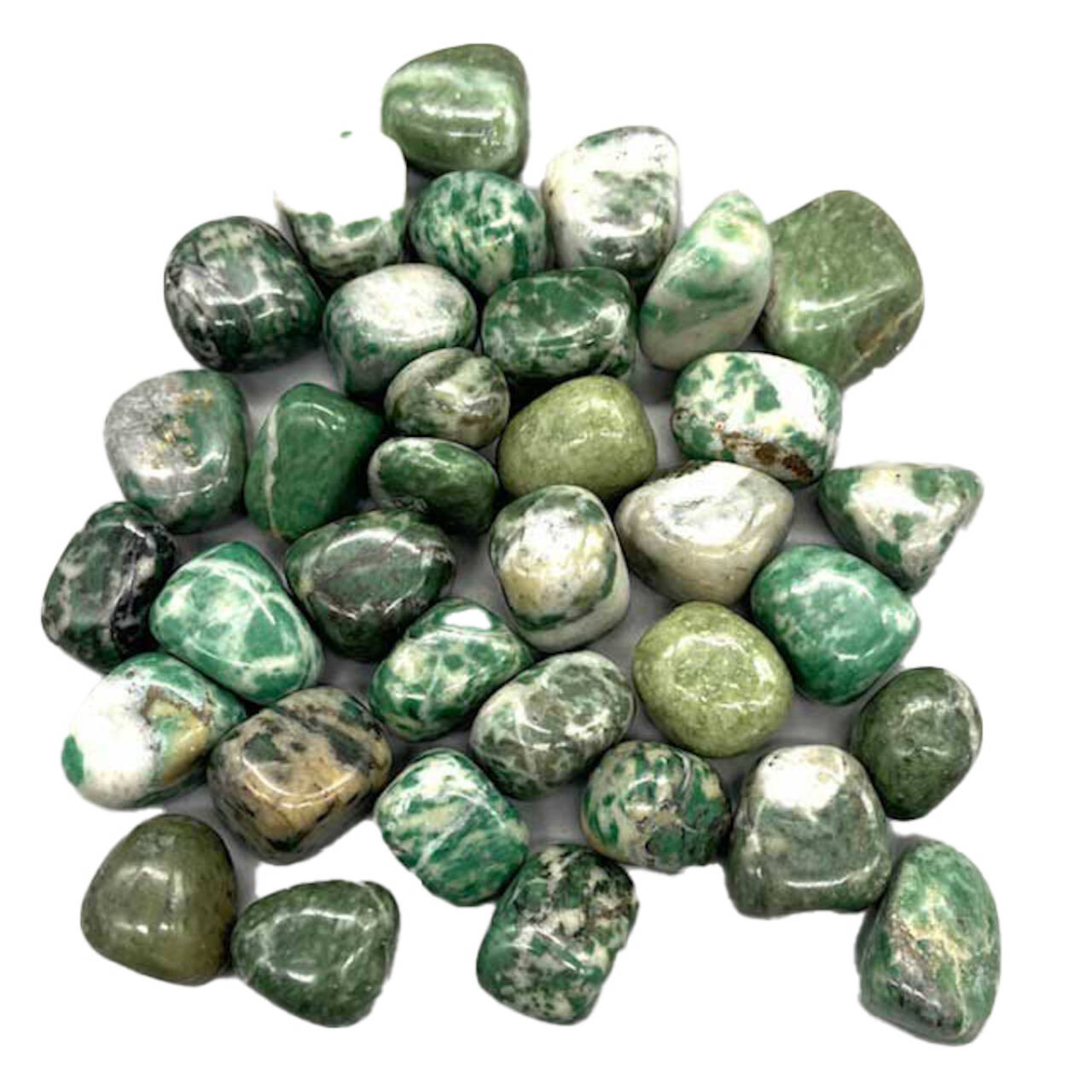Jade, Rich Tumbled Stones 1 Lb.