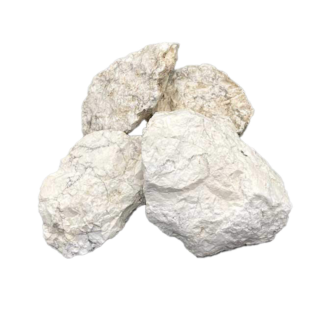 Howlite, White Natural 50-100 mm. 5 kg.