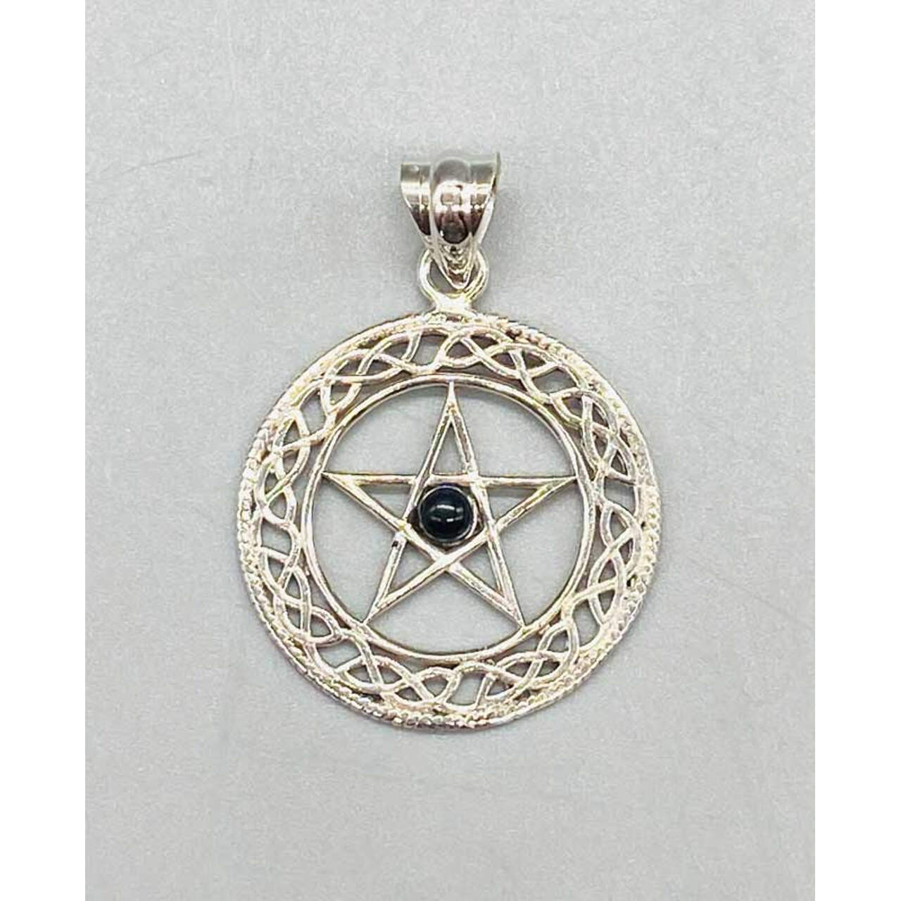 Black Obsidian Pentagram 30 mm.