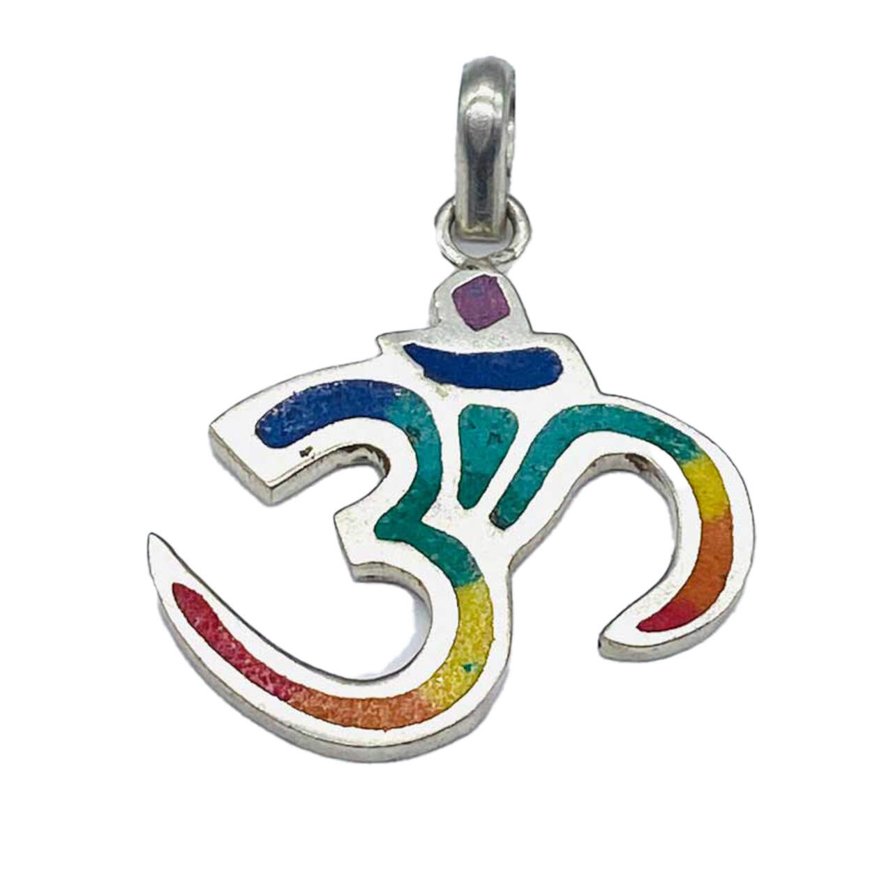 Om Colorful Pendant 1 3/4"