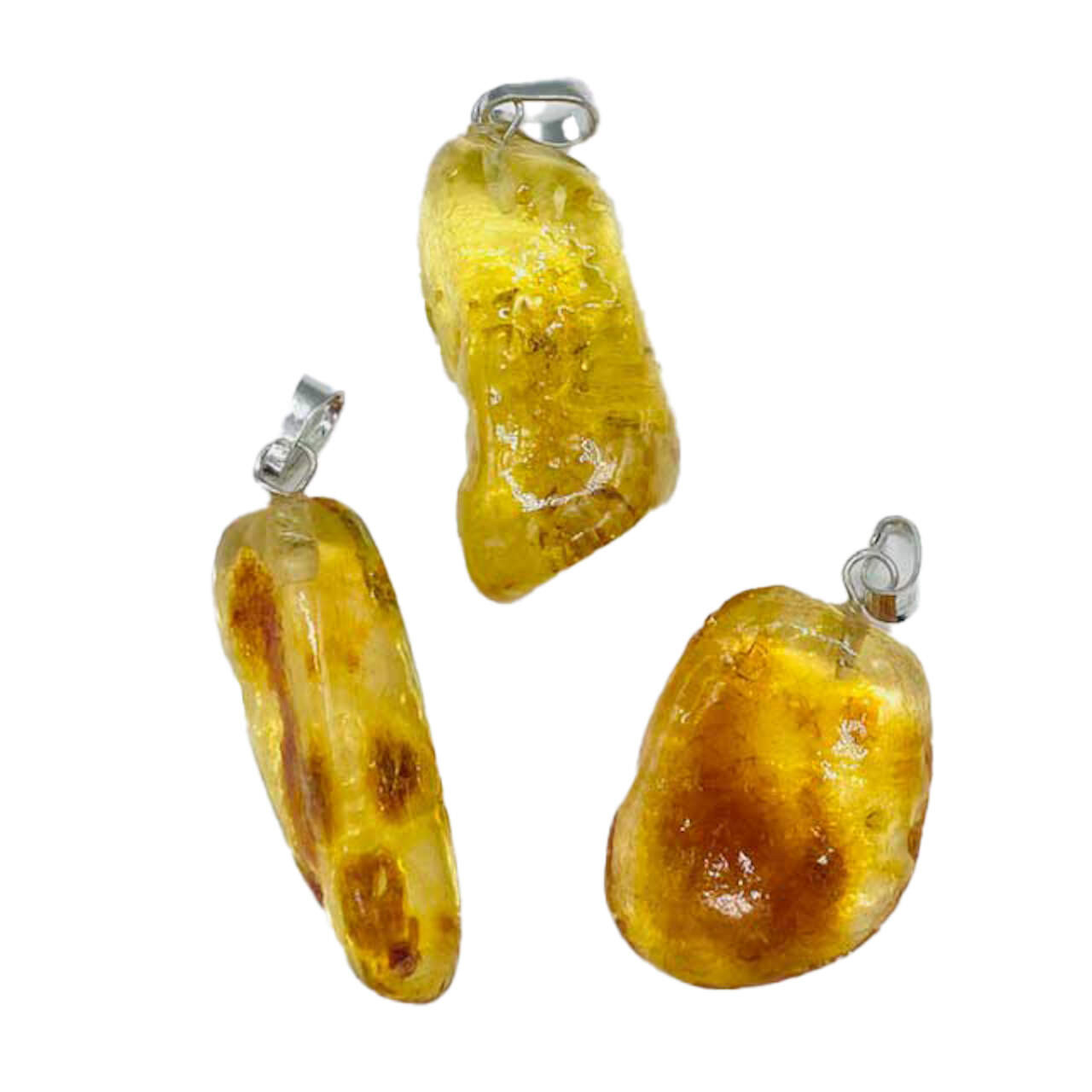 Amber Tumbled Pendant