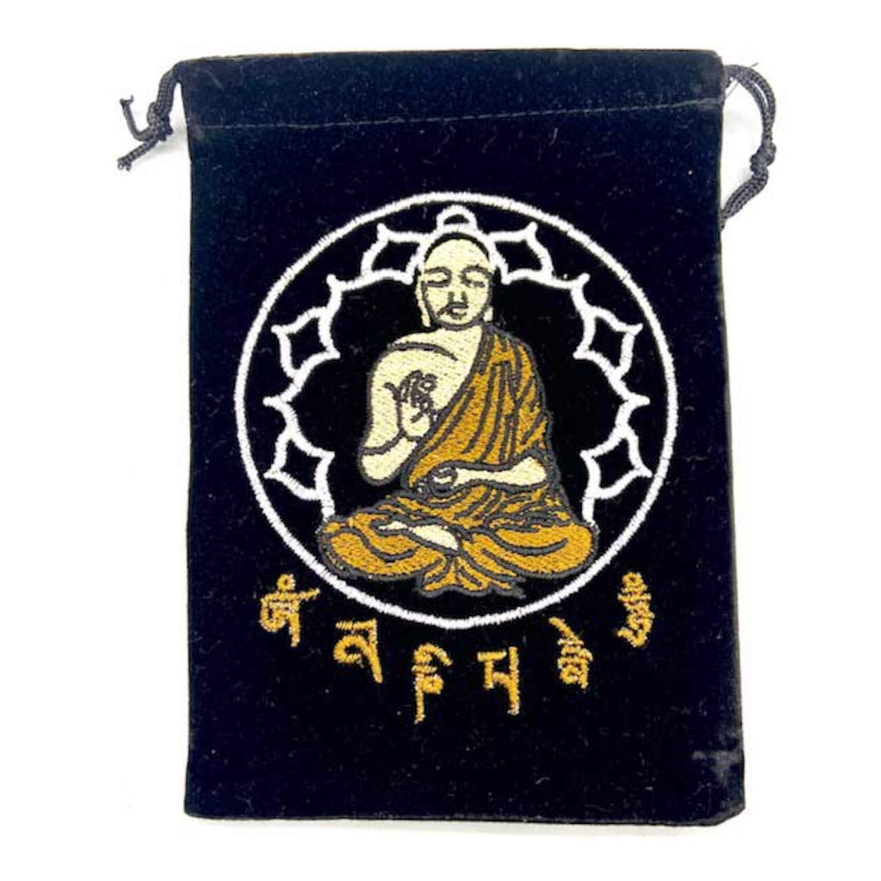 Buddha Black Velveteen Bag 5"X 7" (Set Of 10)