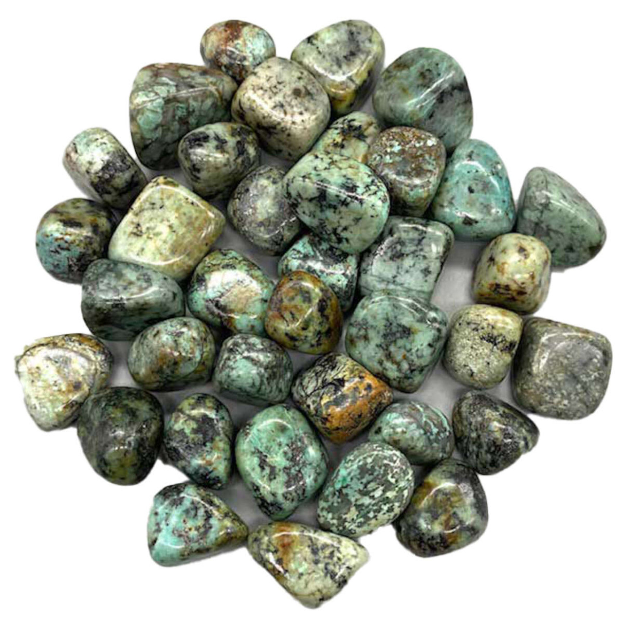 Turquoise Tumbled Stones 1 lb.