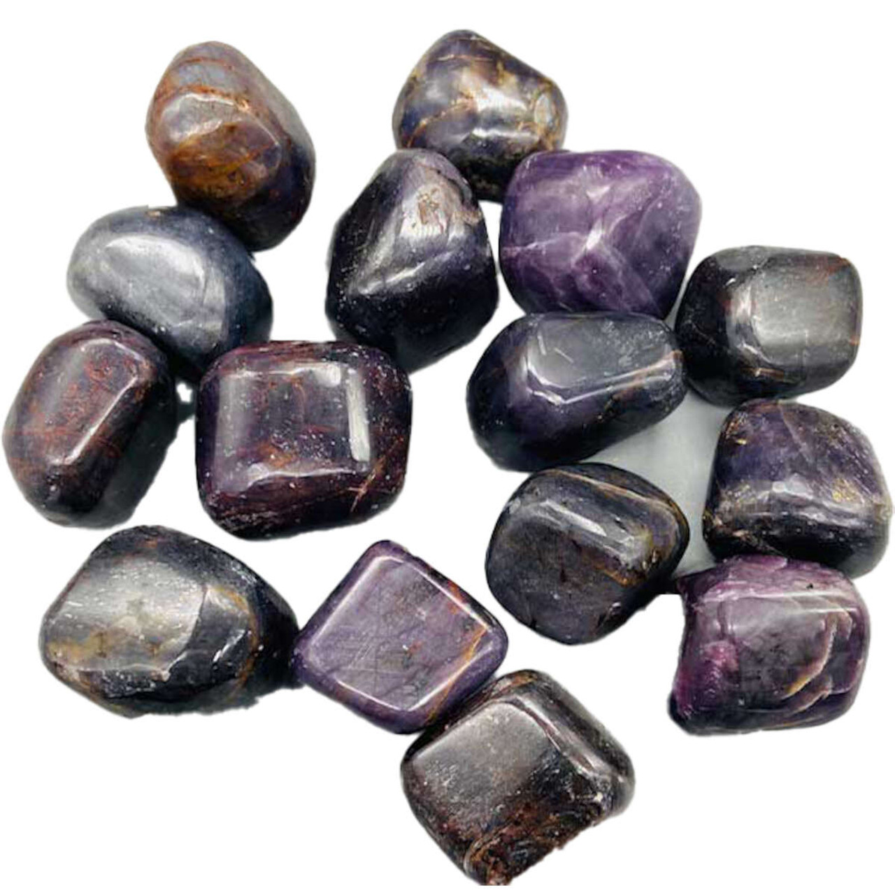 1 lb Tumbled Stones: Angel Aura Amethyst