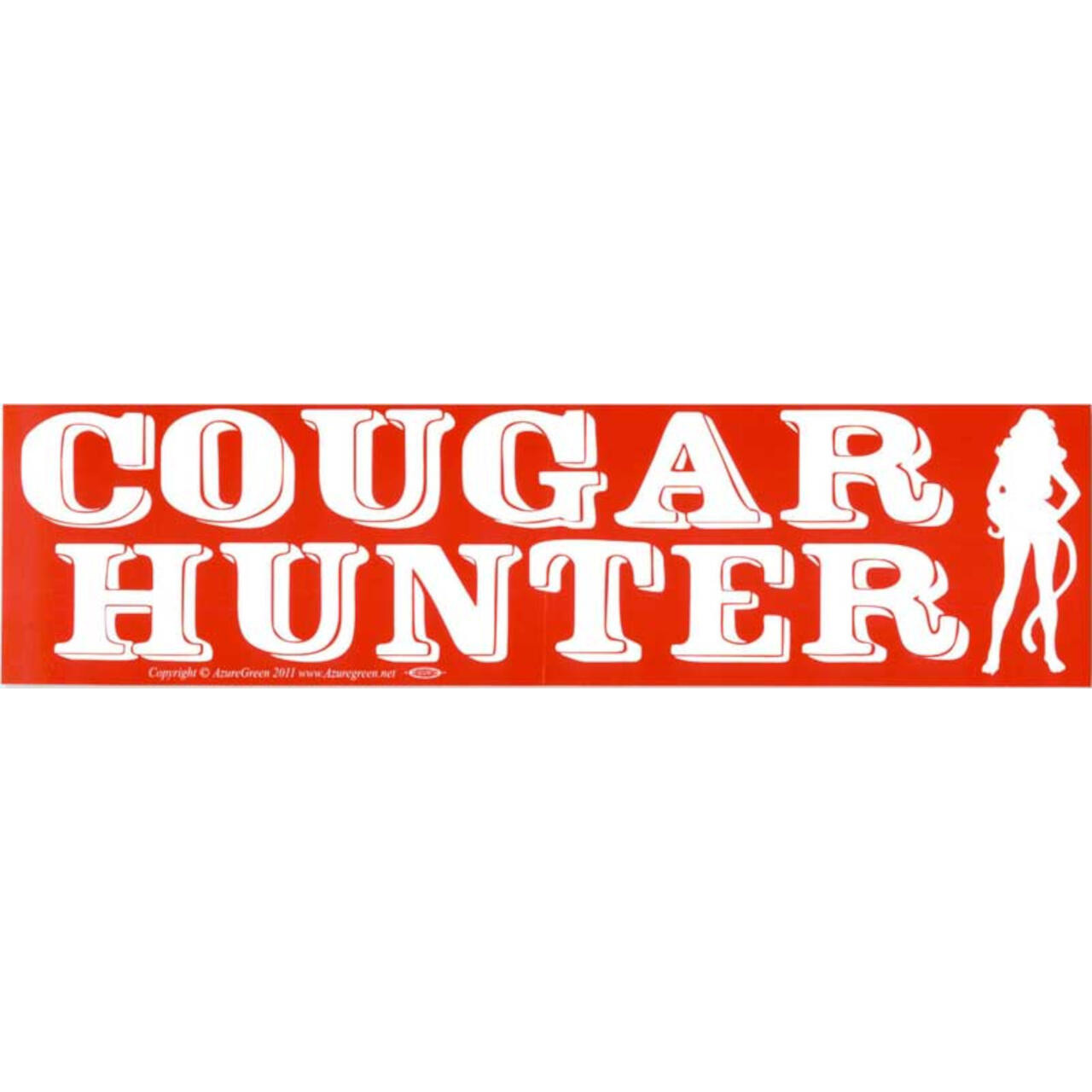 Cougar Hunter Bumper Sticker