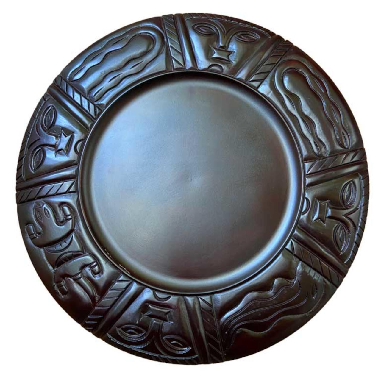 Babalawo Divination Wooden Plate 18"