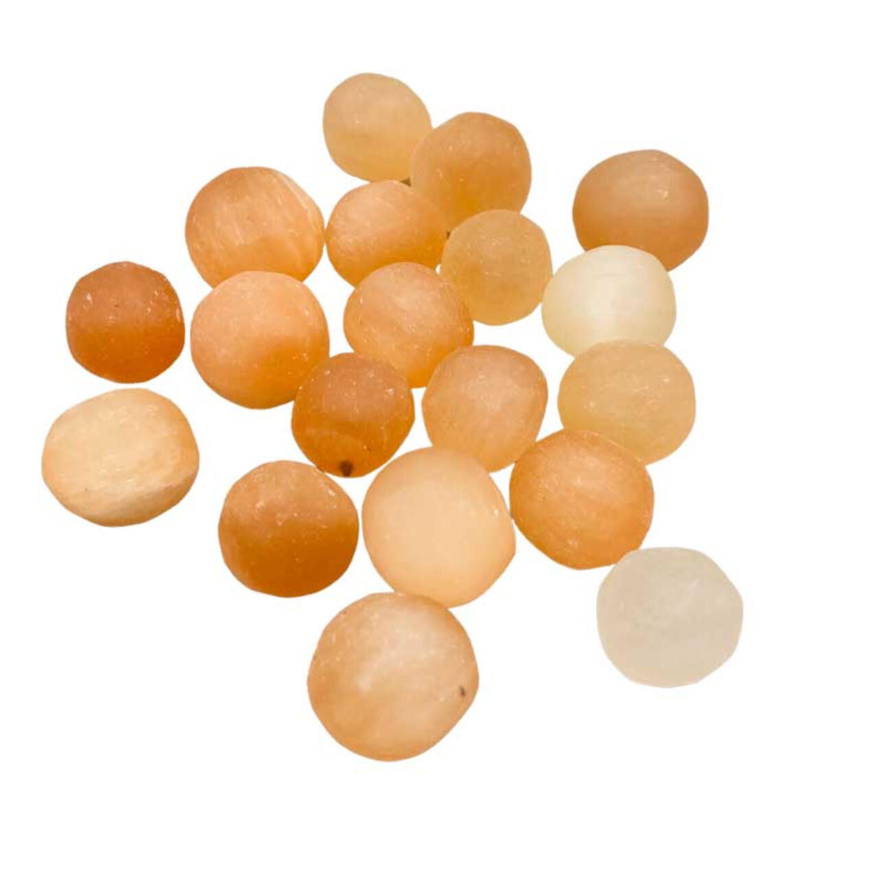 Selenite, Orange Tumbled Stones 1 Lb