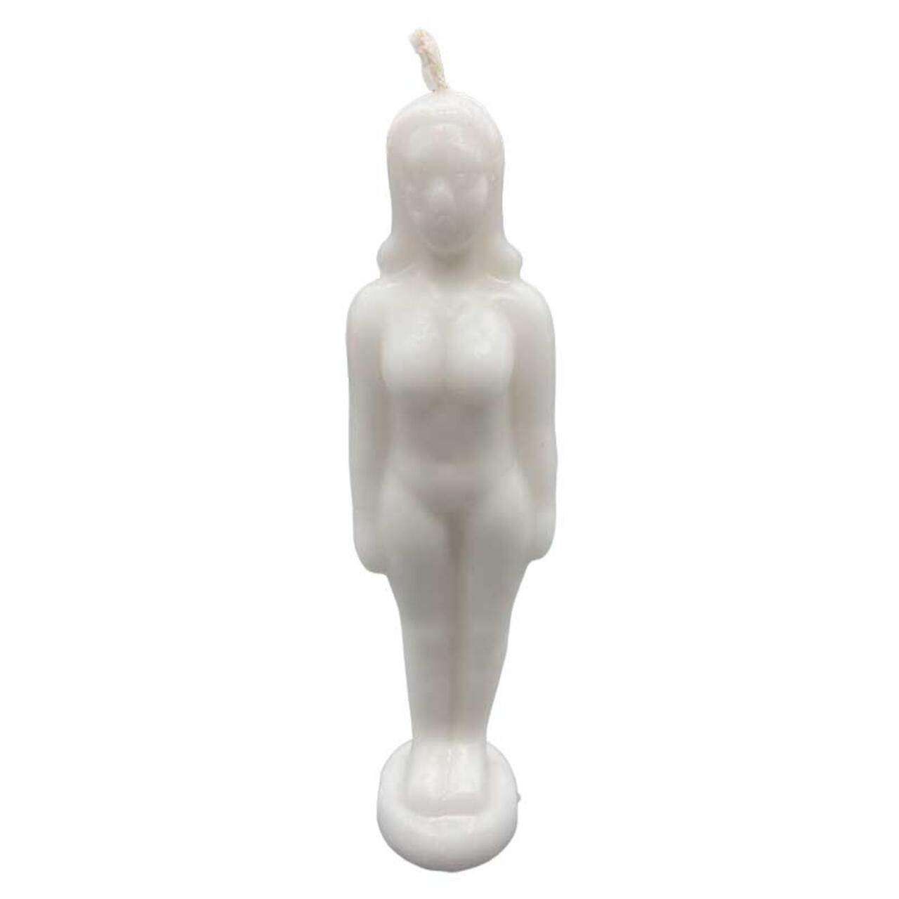 White Woman Candle 6 3/4"