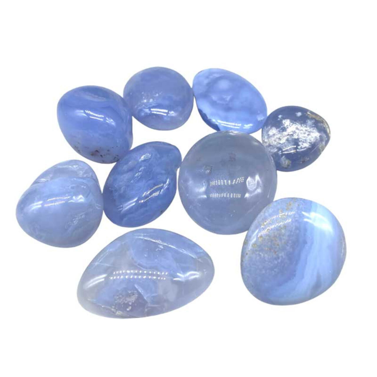 Chalcedony, Blue Pebbles 1 Lb