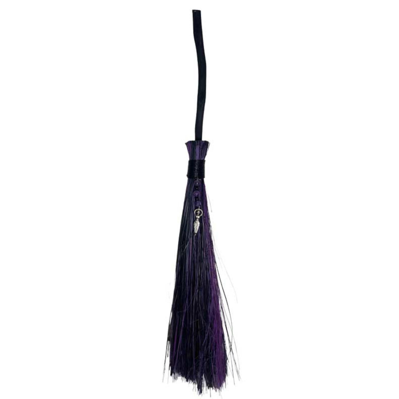 Goddess Black & Purple Broom 21+"