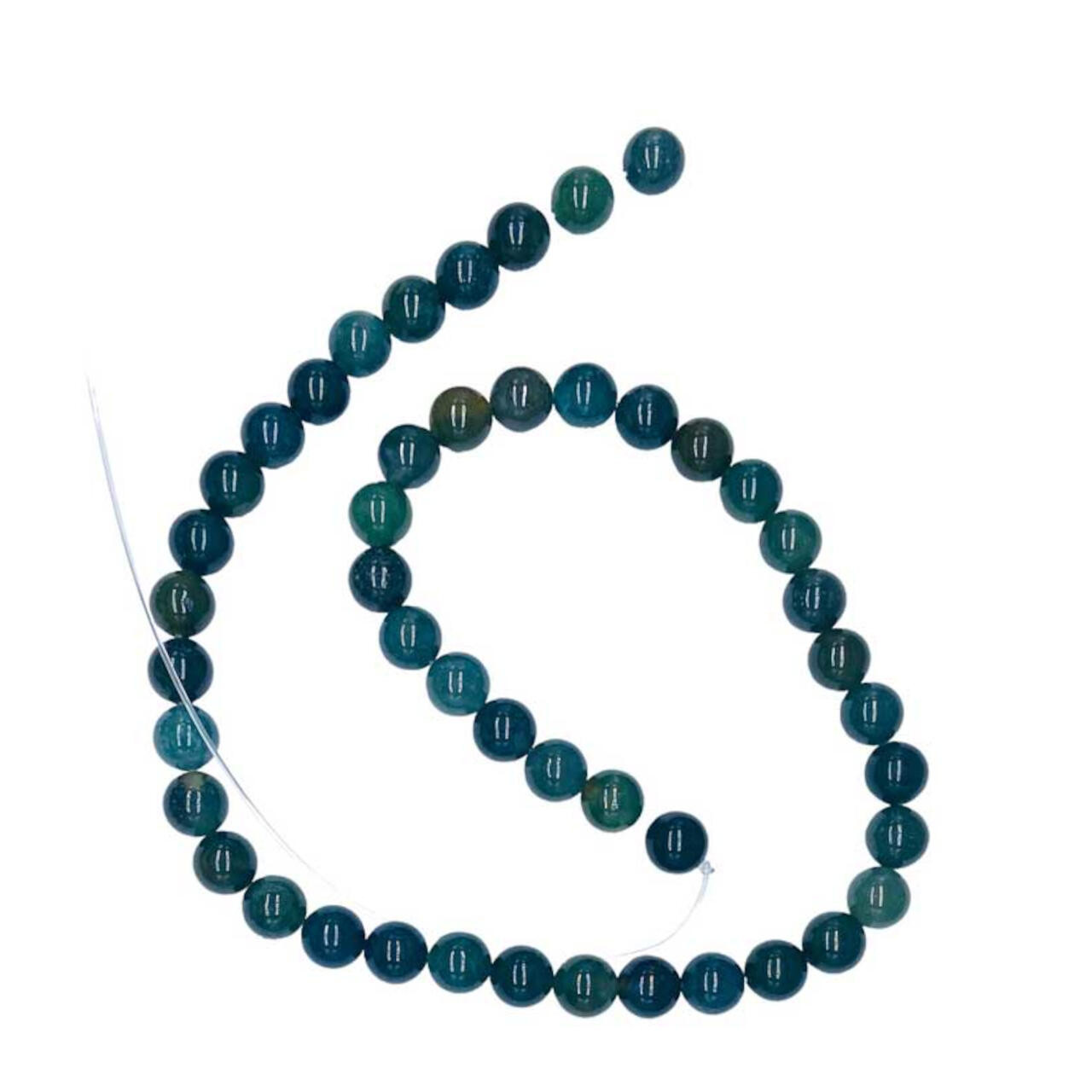 Moss Agate Beads 8 mm