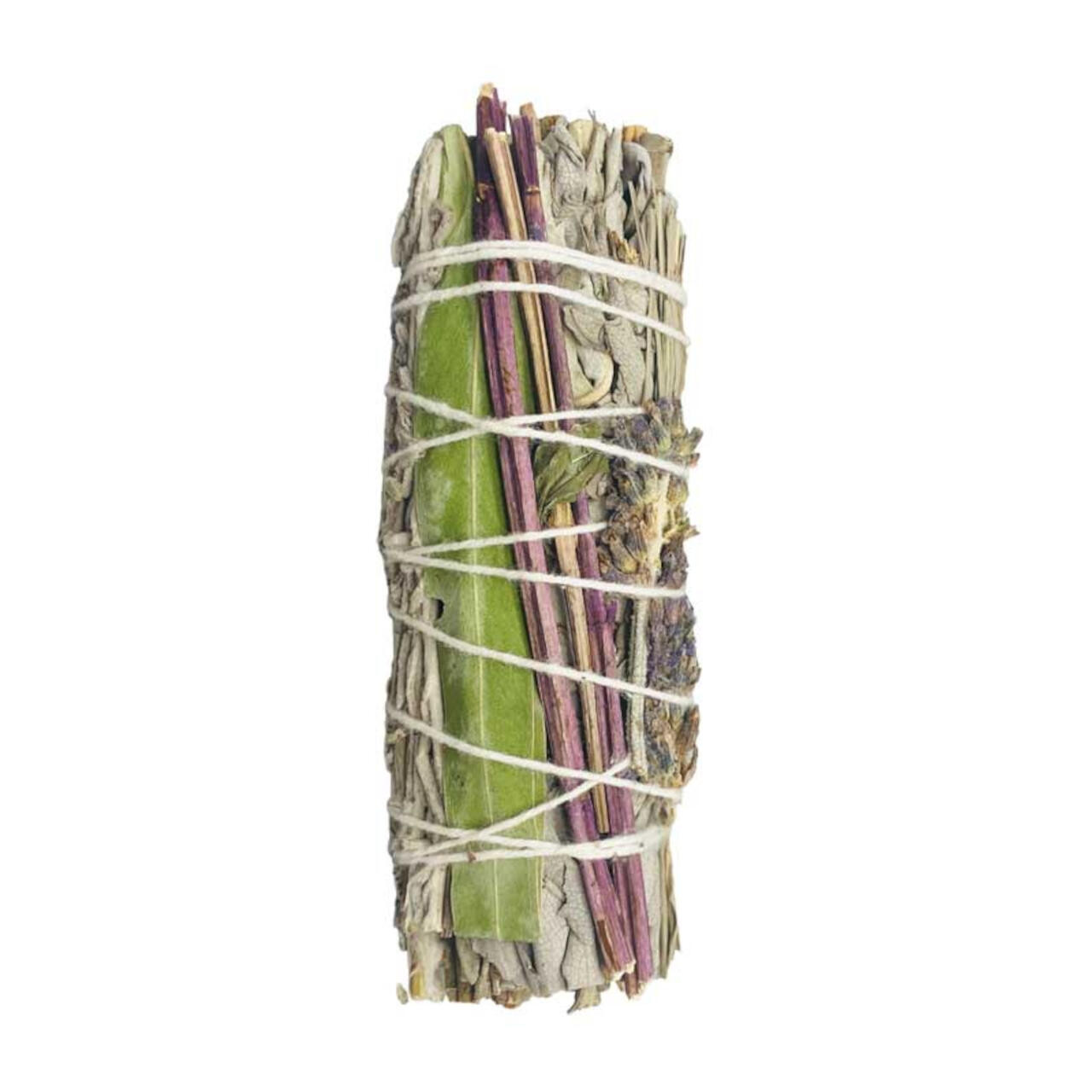 White Sage w/ 7 Herbs Smudge Stick 4"