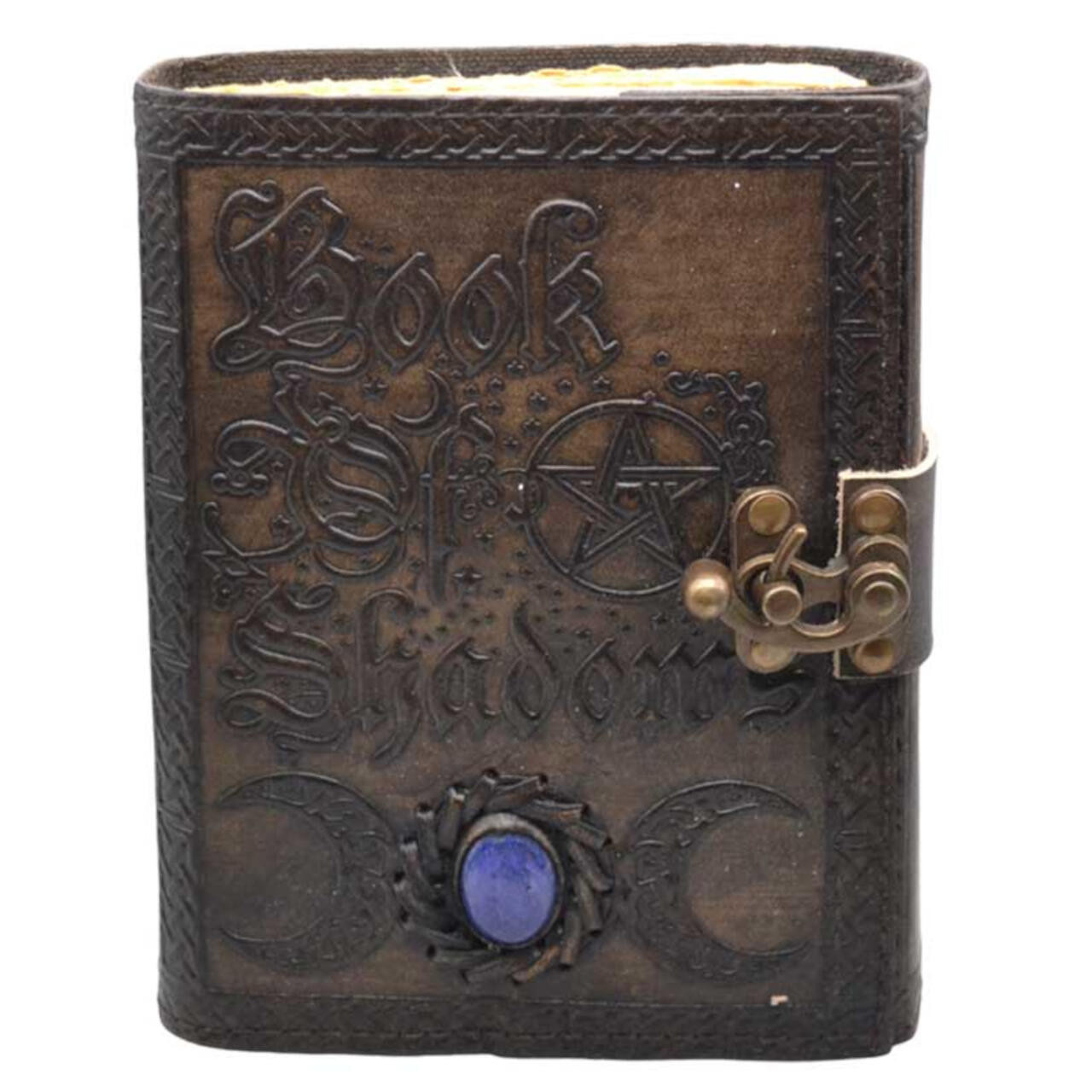 Book Of Shadows Aged Looking Paper Leather W/ Latch