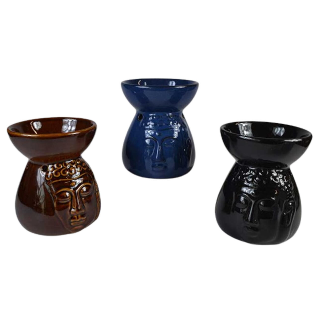 Buddha Ceramic Oil Diffuser (Set Of 3) 4 1/4"