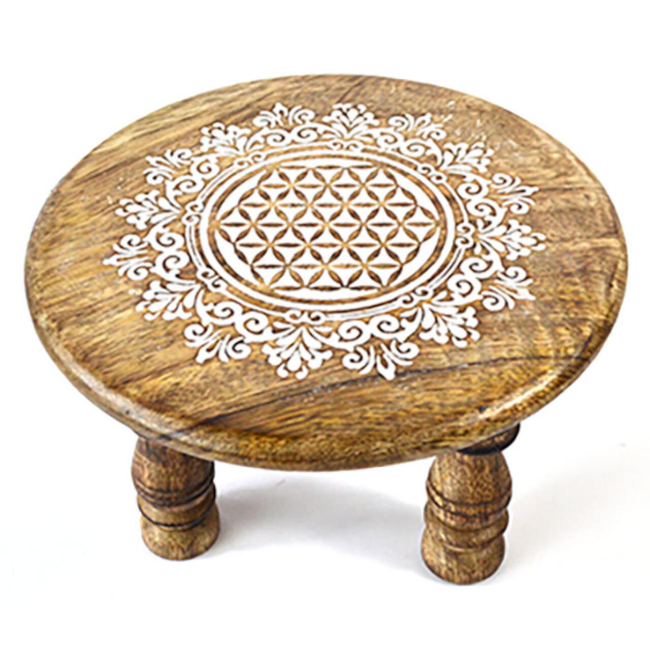 Flower Of Life Altar Table - Round