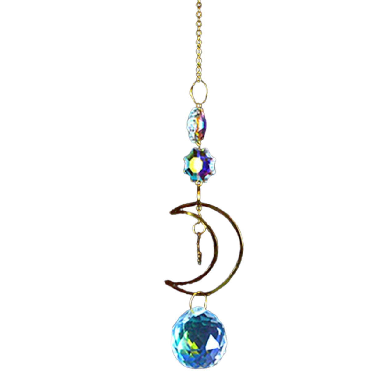 Crescent Moon Sun Catcher 11"