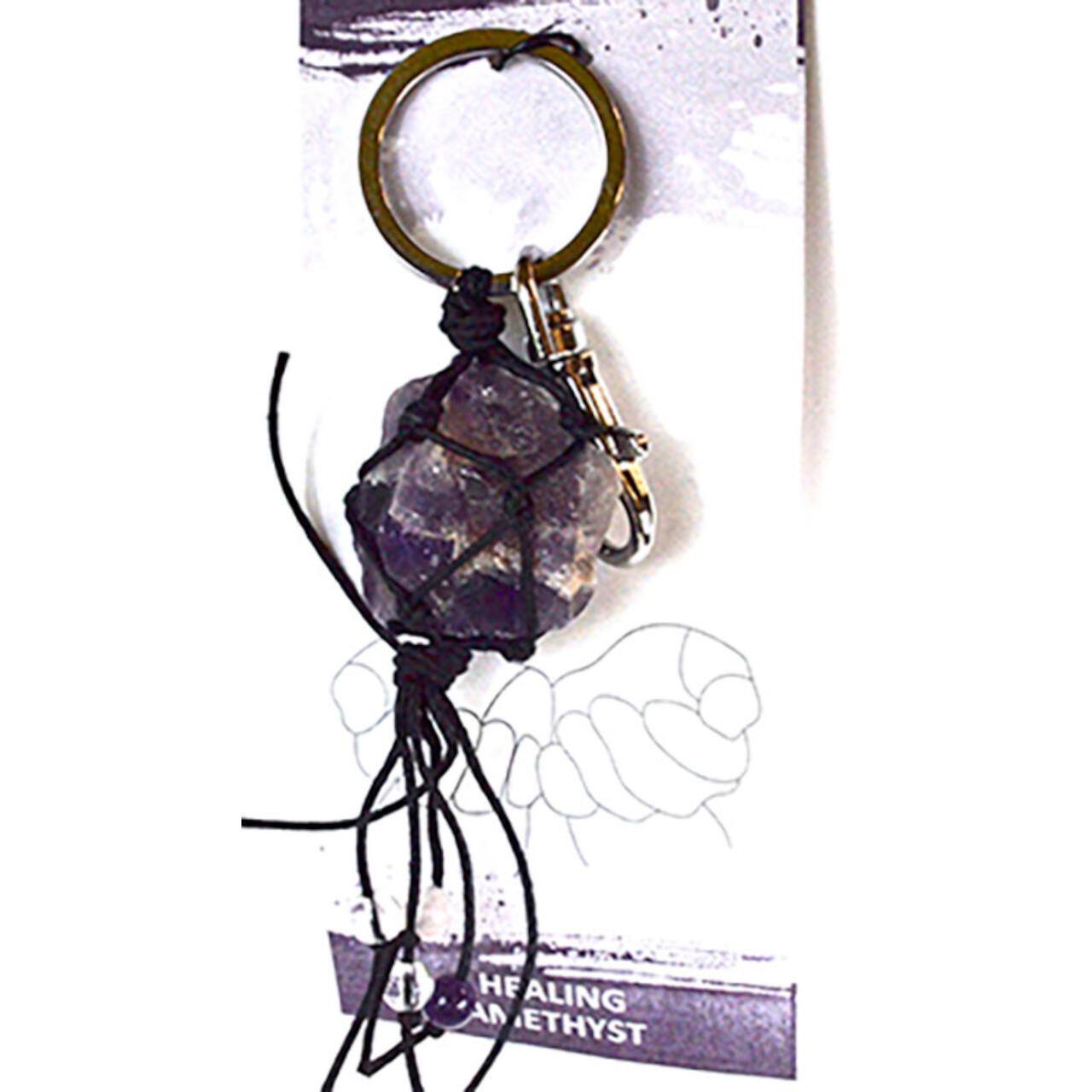 Healing Amethyst Keychain